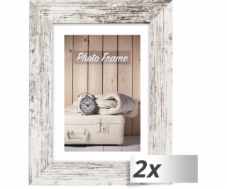 2x1 ZEP Nelson 6 bilohnědy 30x40 dřevo obrazový ram V21346