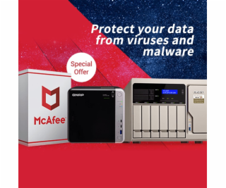 QNAP LS-MCAFEE-5Y - McAfee antivirus 5 years license, Phy...
