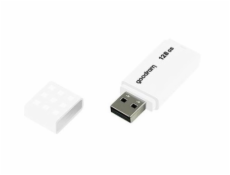 GOODRAM UME2 WHITE USB 2.0 128GB Goodram USB flash disk, USB 2.0, 128GB, UME2, bílý, UME2-1280W0R11, USB A, s krytkou