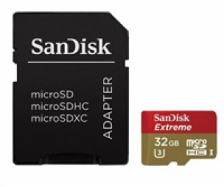 SanDisk microSDHC 32 GB Extreme, 90MB/s, UHS-I, class 10/...