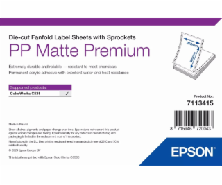PP Matte Label Premium, 203mm x 305mm, 500 Labels