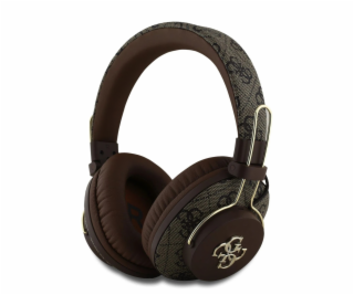 Guess PU 4G Metal Logo ENC Bezdrátová Sluchátka Hnědá Bez...