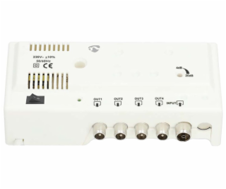 Nedis SAMP42244WT - Anténní zesilovač CATV | Zesílení: 20...