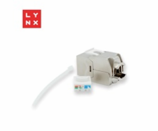 LYNX keystone, STP Cat6a, samozařezávací, stříbrný