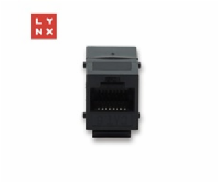 LYNX keystone spojka UTP Cat6, 8P8C, černá