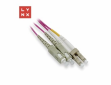 LYNX duplexní patch kabel MM, OM4, LC/SC, 50/125µm, 15m