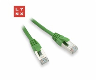 LYNX FTP patch kabel Cat5e PVC, CCA, 0,5m, zelený (balení...