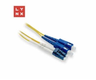LYNX duplexní patch kabel SM, OS2, LC/SC, 9/125µm, 0,5m