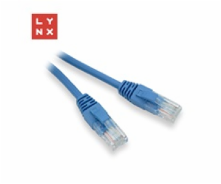 LYNX UTP patch kabel Cat5e, PVC, CCA, 1m, modrý (balení o...