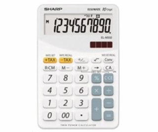 SHARP kalkulačka - EL-M332BWH - bílá