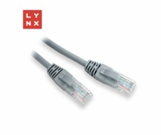 LYNX UTP patch kabel Cat5e, PVC, CCA, 0,5m, šedý (balení ...