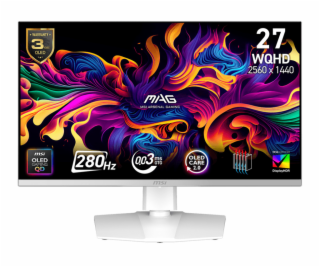 MSI MAG/272QPW X28/26,5 /QD-OLED/QHD/280Hz/0,03ms/Bílá/3R