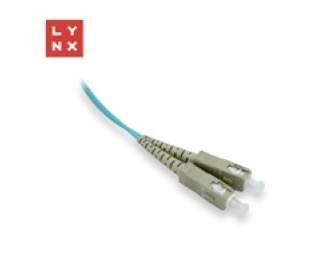 LYNX duplexní patch kabel MM, OM3, SC/SC, 50/125µm, 2m