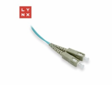 LYNX duplexní patch kabel MM, OM3, SC/SC, 50/125µm, 1m