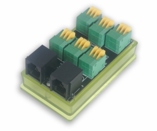 TINYCONTROL Splitter tB2, rozšíření 1-Wire - 1× RJ12 a 6×...