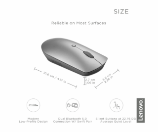 Lenovo Yoga Bluetooth Silent Mouse (Tidal Teal)