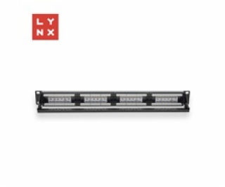 LYNX 19  patch panel  24-port, UTP Cat6, 50µ, nestíněný, ...