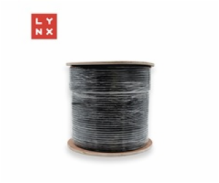 LYNX FTP kabel Cat6, PE (Fca), celoměděný, venkovní, čern...