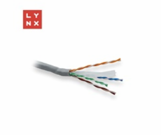 LYNX UTP kabel, Cat6, PVC (Eca), celoměděný, vnitřní, šed...