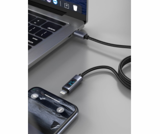 Swissten LCD kabel USB-C / lightning 1m