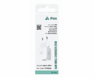 Adaptér USB iPEAX GaN USB/USB-C 90010130 White