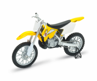 Welly Motocykl Suzuki RM250 1:18 žlutý