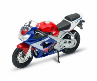 Welly Motocykl Honda CBR900RR Fireblade 1:18 modročervená