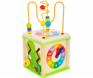 small foot Dřevěná motorická kostka louka