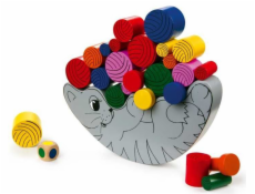 small foot Dřevěná motorická hra Balancující kočka