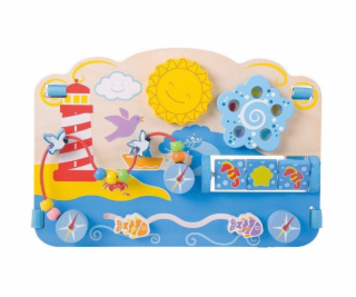 Bigjigs Baby Dřevěná motorická deska moře 