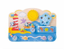 Bigjigs Baby Dřevěná motorická deska moře 
