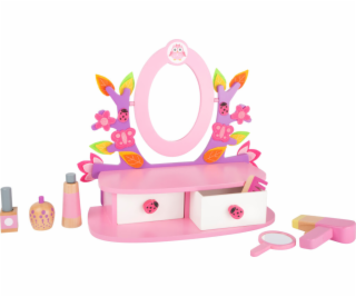 small foot Dřevěný kosmetický stoleček růžový