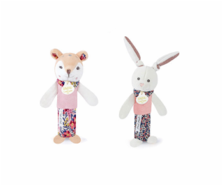 Doudou Chrastítko pískací 17 cm 1 ks srnka