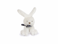 Doudou Plyšový králíček s šátkem 12 cm tmavě modrá s kytičkami