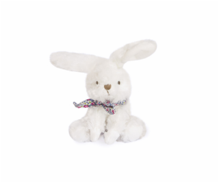 Doudou Plyšový králíček s šátkem 12 cm fialová s kytičkami