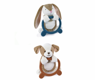 Doudou Plyšová hračka s kousátkem HOULAHOP 1 ks Králíček