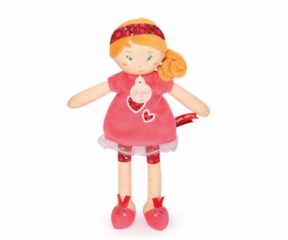 Doudou Jolijou Panenka LES PIPELLETTES 25 cm 1 ks červená