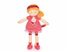 Doudou Jolijou Panenka LES PIPELLETTES 25 cm 1 ks červená