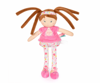 Doudou Jolijou Panenka LES PIPELLETTES 25 cm 1 ks růžová