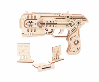Woodcraft Dřevěné 3D puzzle Zbraň na gumičky Dragon Chaser