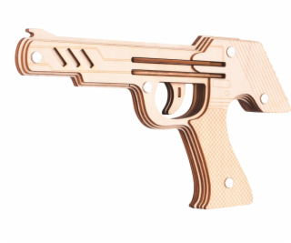 Woodcraft Dřevěné 3D puzzle Zbraň na gumičky