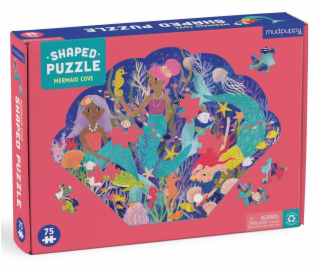 Mudpuppy Zátoka mořských víl - puzzle ve tvaru mušle 75 d...