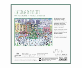 Galison Puzzle Vánoce ve městě 1000 dílků 