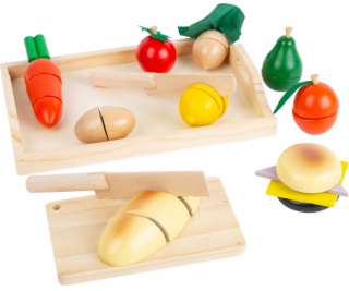 small foot Dřevěné krájecí potraviny snídaně