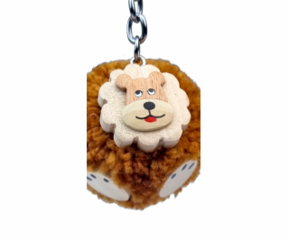 2Kids Toys Dřevěná klíčenka pompon Lev
