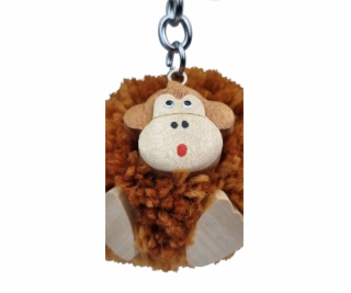 2Kids Toys Dřevěná klíčenka pompon Opice