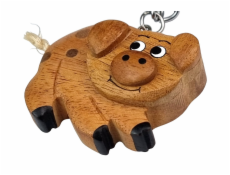2Kids Toys Dřevěná klíčenka velká Prase