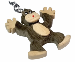 2Kids Toys Dřevěná klíčenka velká Opice stojící