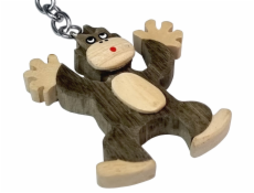 2Kids Toys Dřevěná klíčenka velká Opice stojící