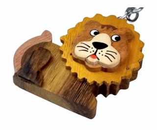 2Kids Toys Dřevěná klíčenka velká Lev ležící